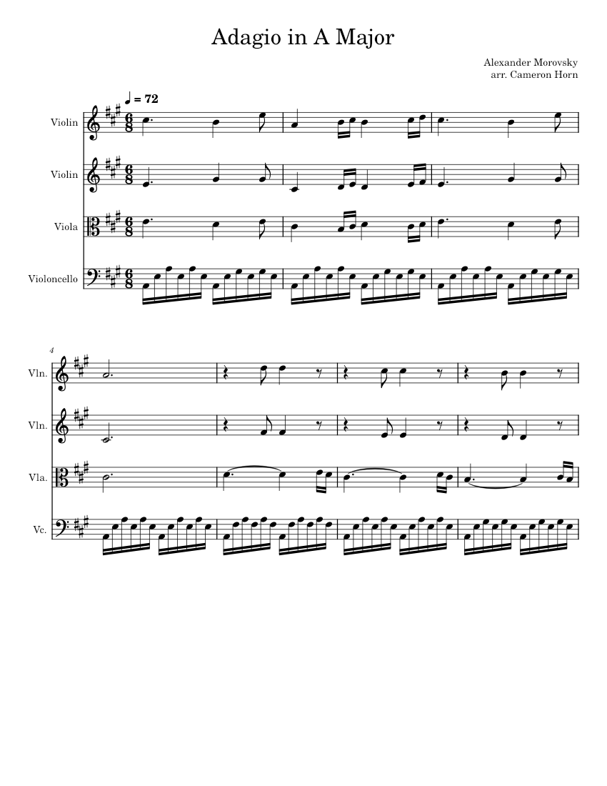Adagio in A Major