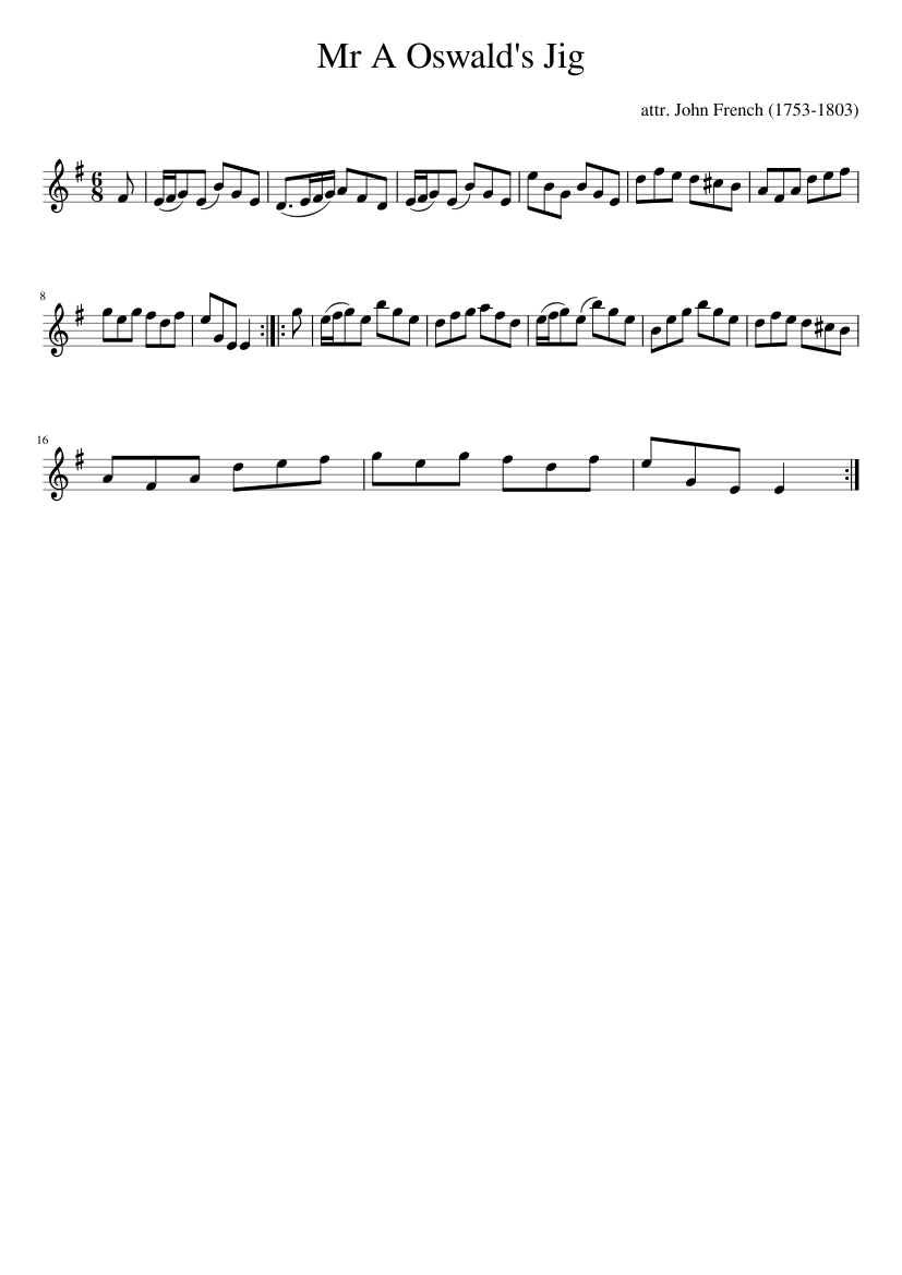 Mr A Oswald's Jig
