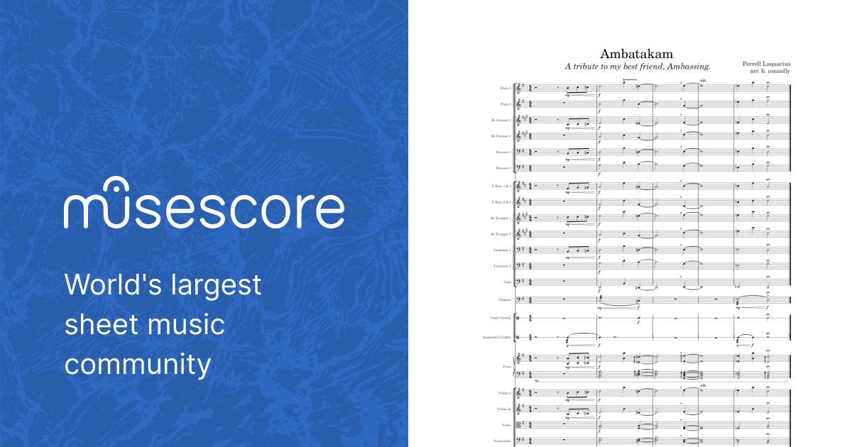 Ambatakam - Dreamybull Sheet music for Piano, Trombone, Tuba, Flute & more  instruments (Symphony Orchestra)
