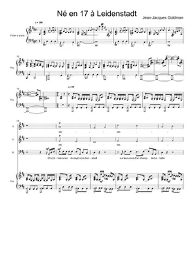 Free Jean-Jacques Goldman sheet music | Download PDF or print on  Musescore.com