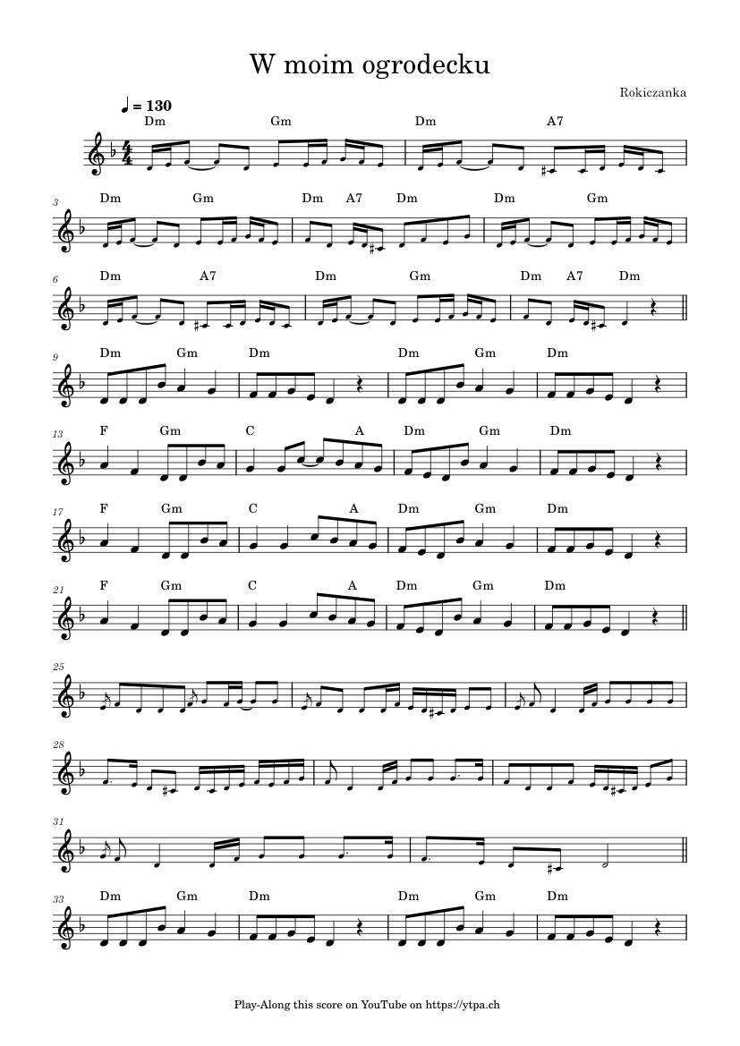 w-moim-ogr-decku-rokiczanka-sheet-music-with-chords-for-piano-solo