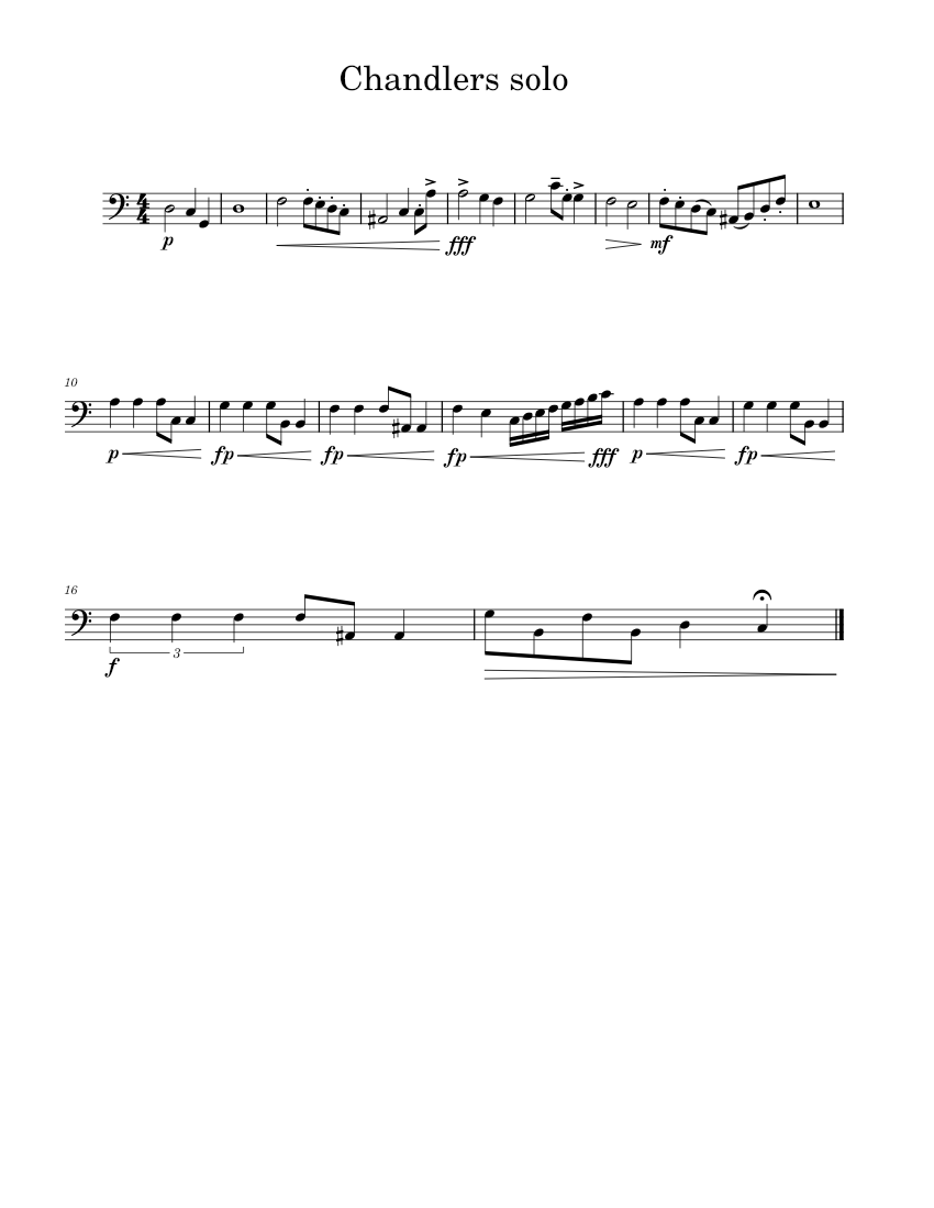 Euphonium Solo Sheet music for Euphonium (Solo) | Musescore.com