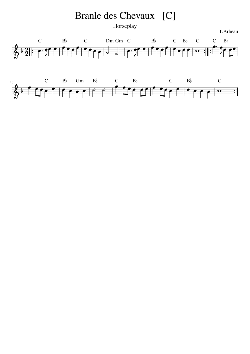 Branle des chevaulx