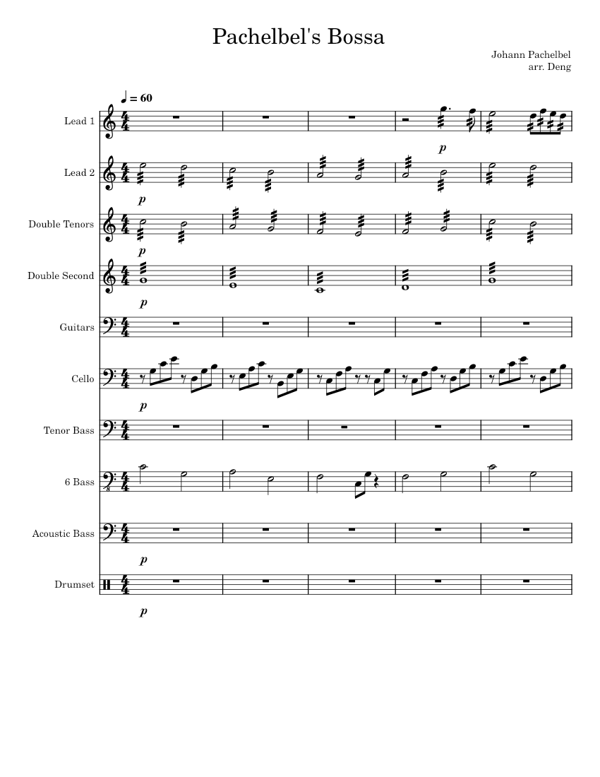 Canon and Gigue in D major P.37