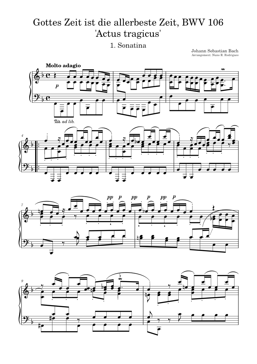 神の時はいとよき時, BWV 106 – ヨハン・ゼバスティアン・バッハ