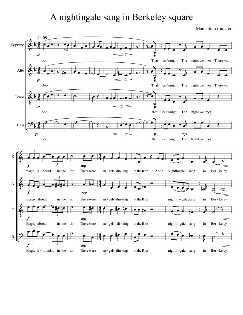a nightingale sang in berkeley square