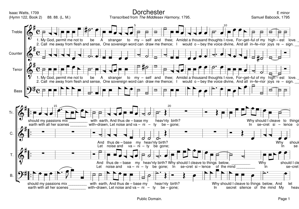 Dorchester - Samuel Babcock