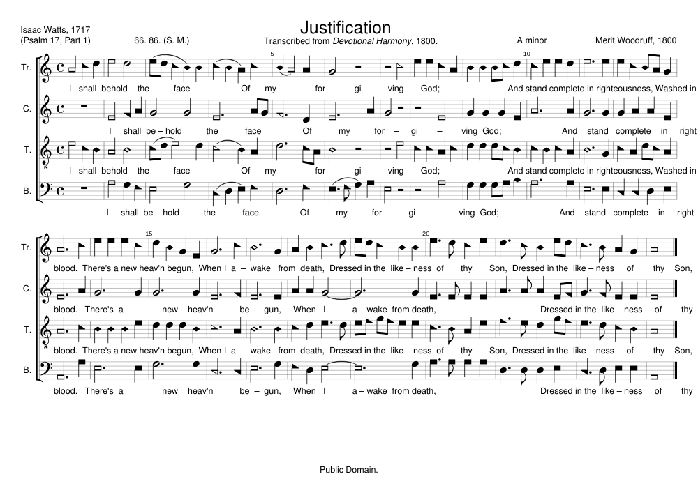 Justification - Merit Woodruff