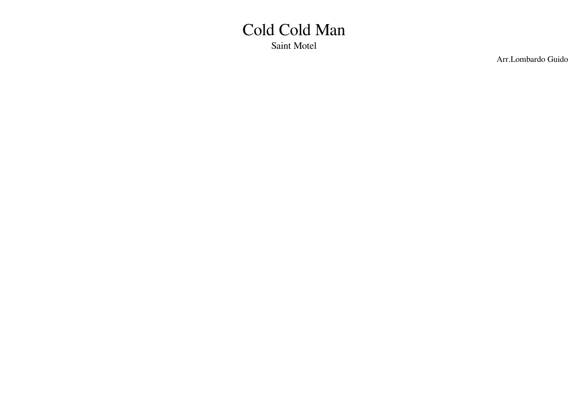 cold cold man