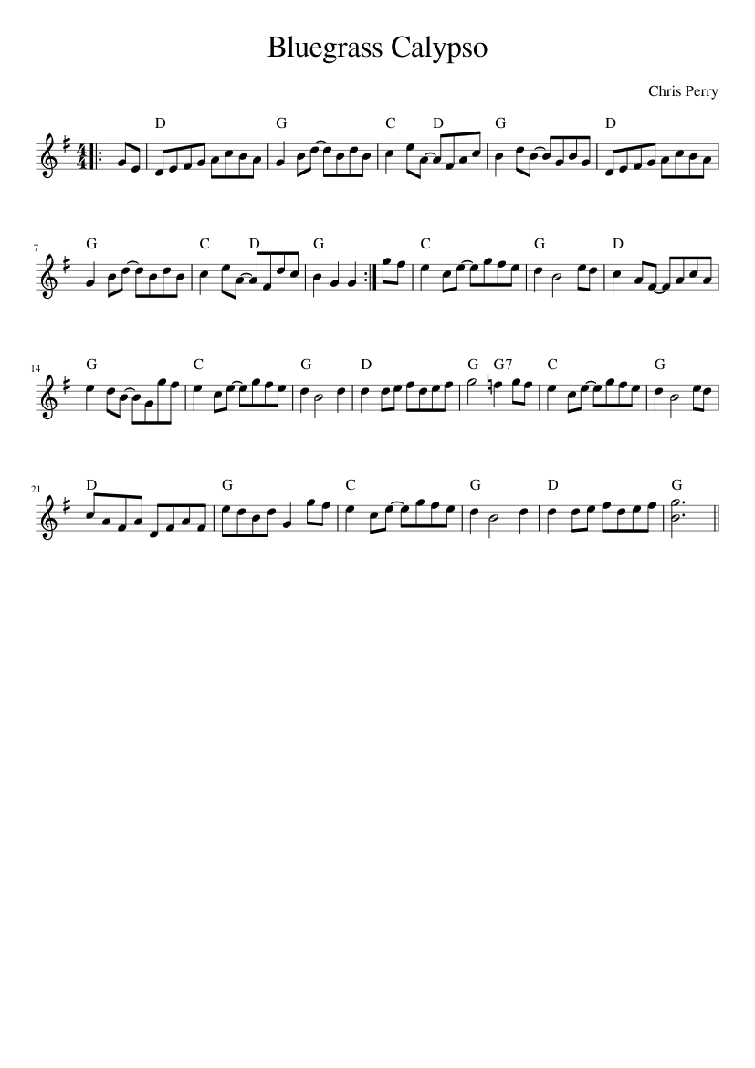 Bluegrass Calypso