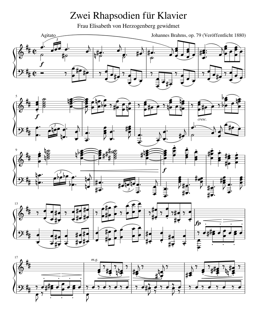 2 Rhapsodies Op.79