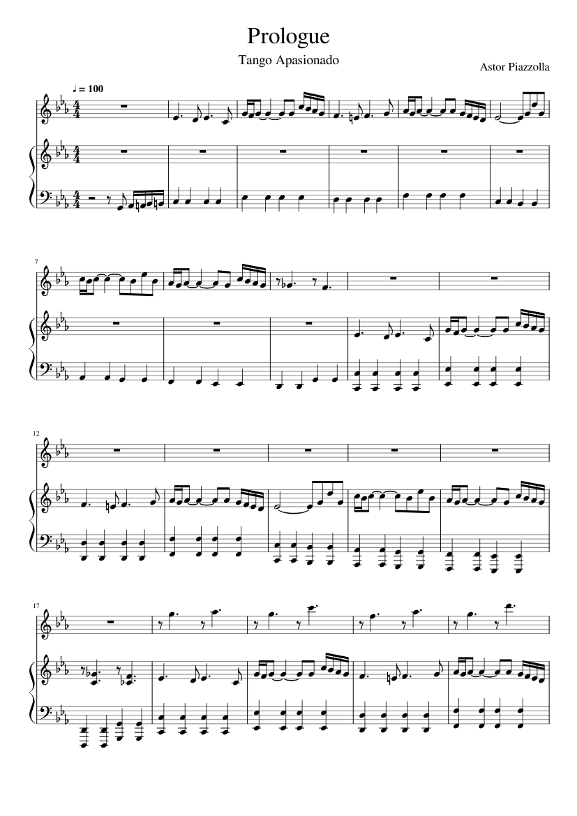 Prologue (Tango Apasionado)