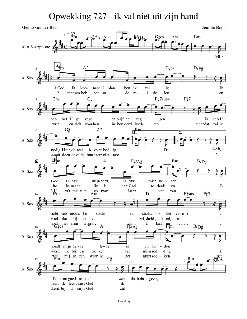Opwekking 727 Ik Val Niet Uit Zijn Hand Sheet Music For Piano Solo Musescore Com Opwekking is gericht op geestelijke vernieuwing met het verlangen om mensen in nederland, door de kracht van de heilige geest, bekend te maken met opwekking begint met een aanraking van god. ik val niet uit zijn hand sheet music