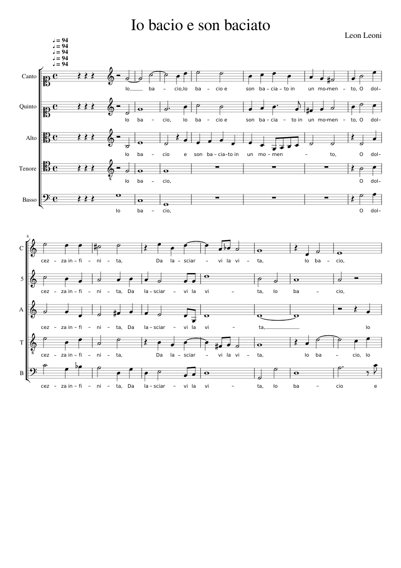 Io bacio e son baciato