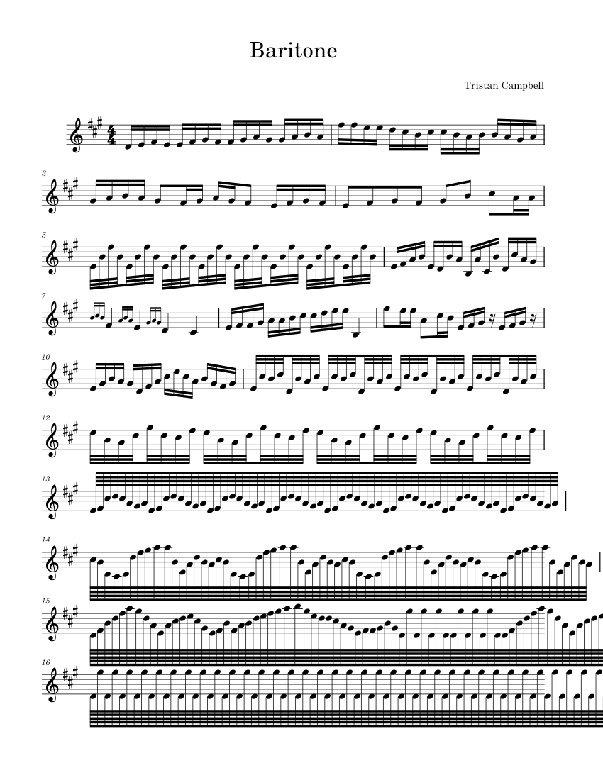 Baritone - piano tutorial