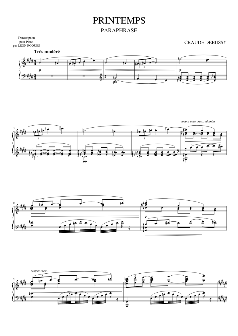 Printemps paraphrase