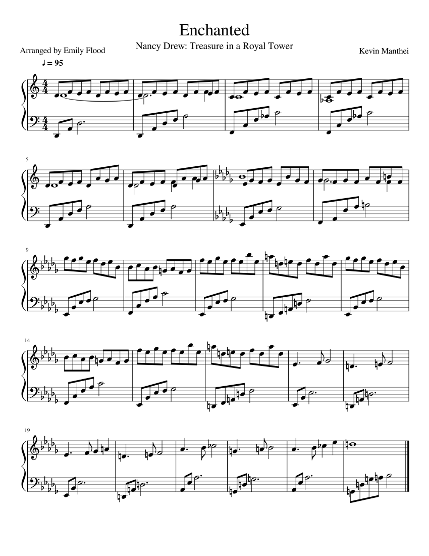 Enchanted Sheet music for Piano (Solo) | Musescore.com