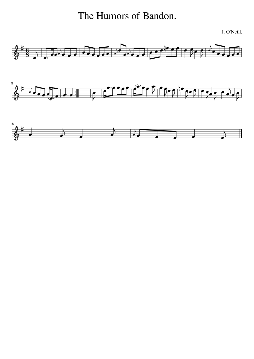 The Humors of Bandon.