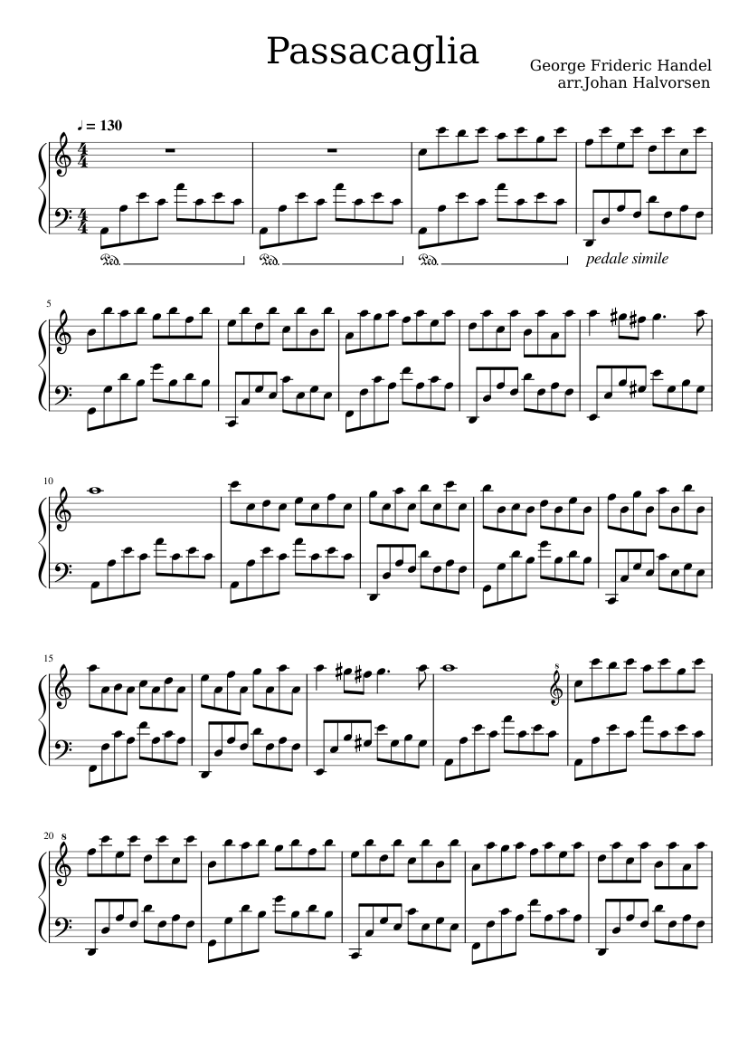 Suite No. 7 g minor HWV 432