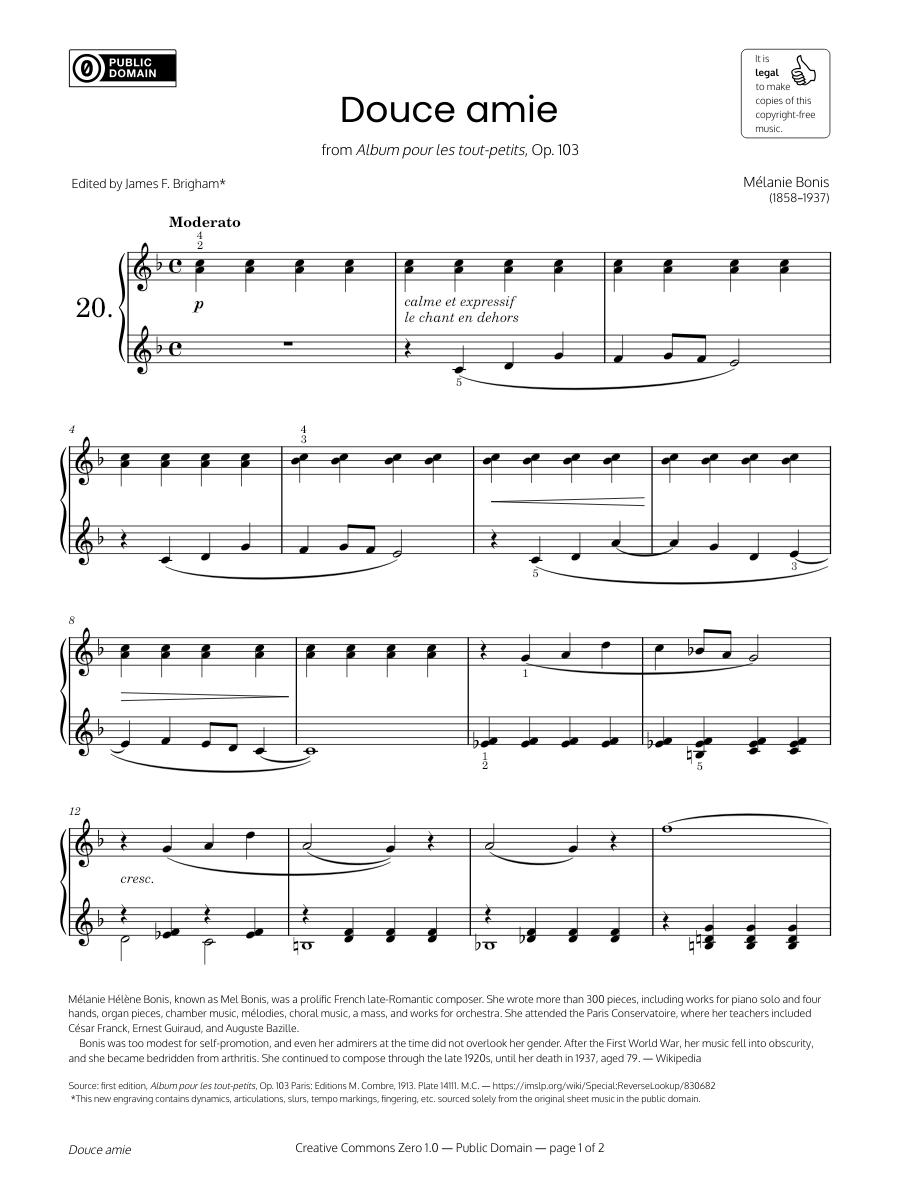 ドゥース・アミ – メル・ボニス – グレード3 ピアノ試験曲 2025 & 2026