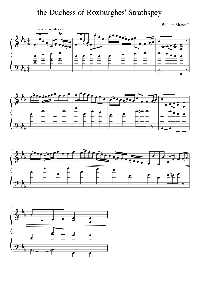the Duchess of Roxburghes' Strathspey