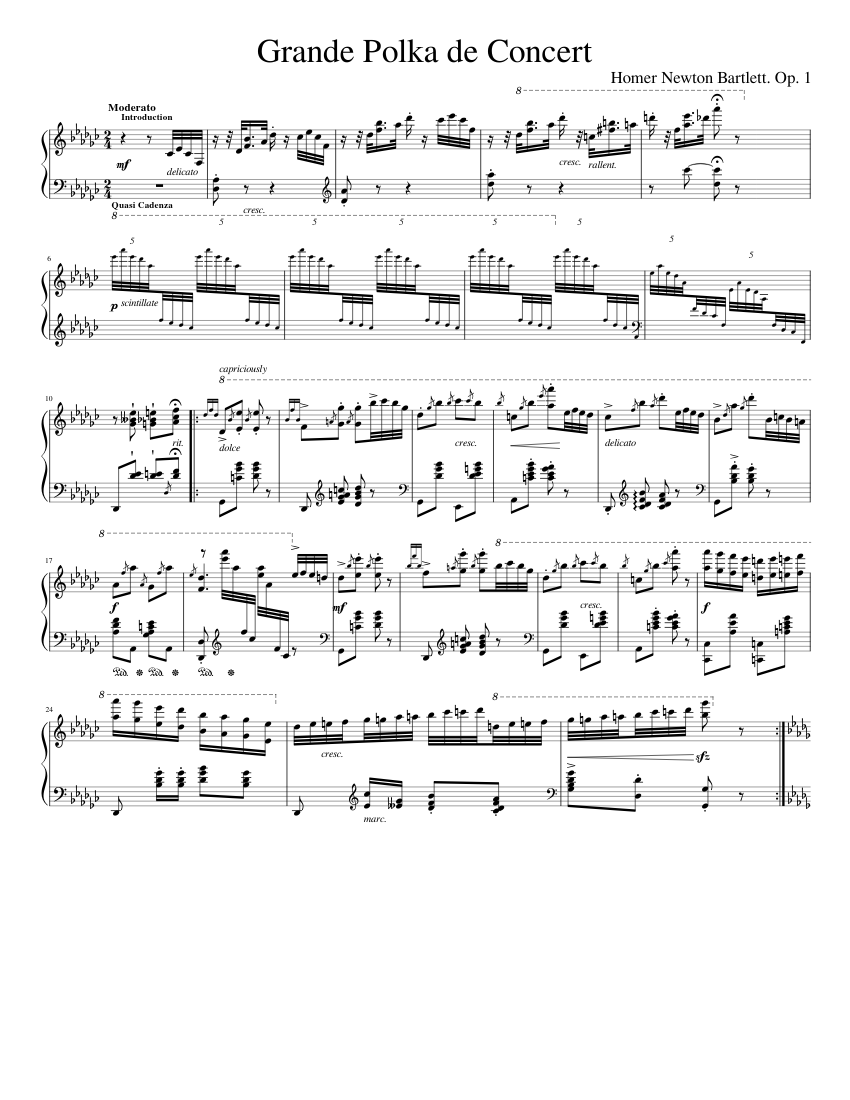 Grande Polka de Concert Op. 1