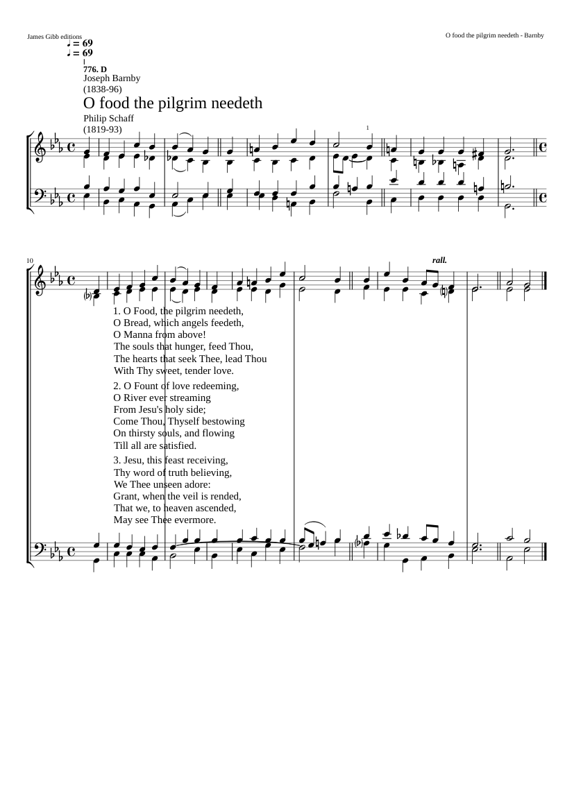 O Food the pilgrim needeth