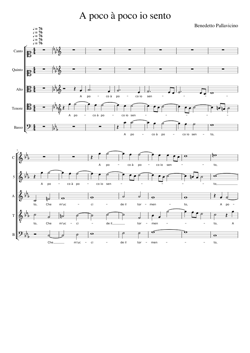 A poco à poco io sento