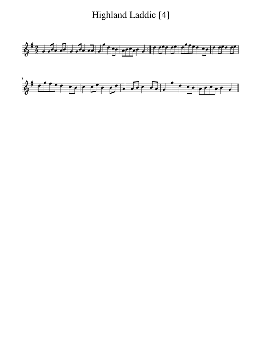 Bonnie Laddie, Highland Laddie. Sheet music for Piano (Solo)
