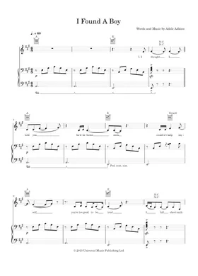 Free I Found A Boy by Adele sheet music | Download PDF or print on  Musescore.com
