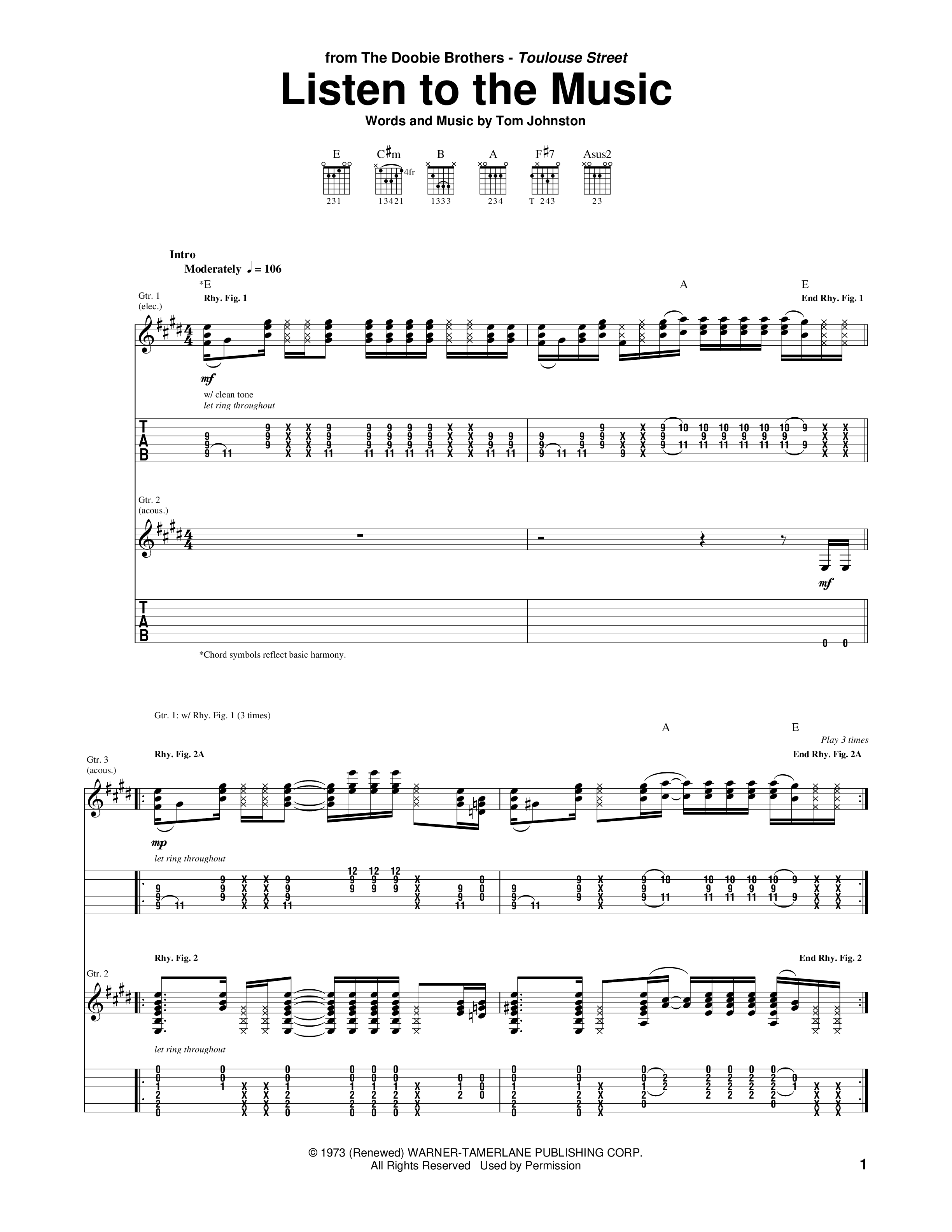Play Official version of Listen to the music Sheet Music by The
