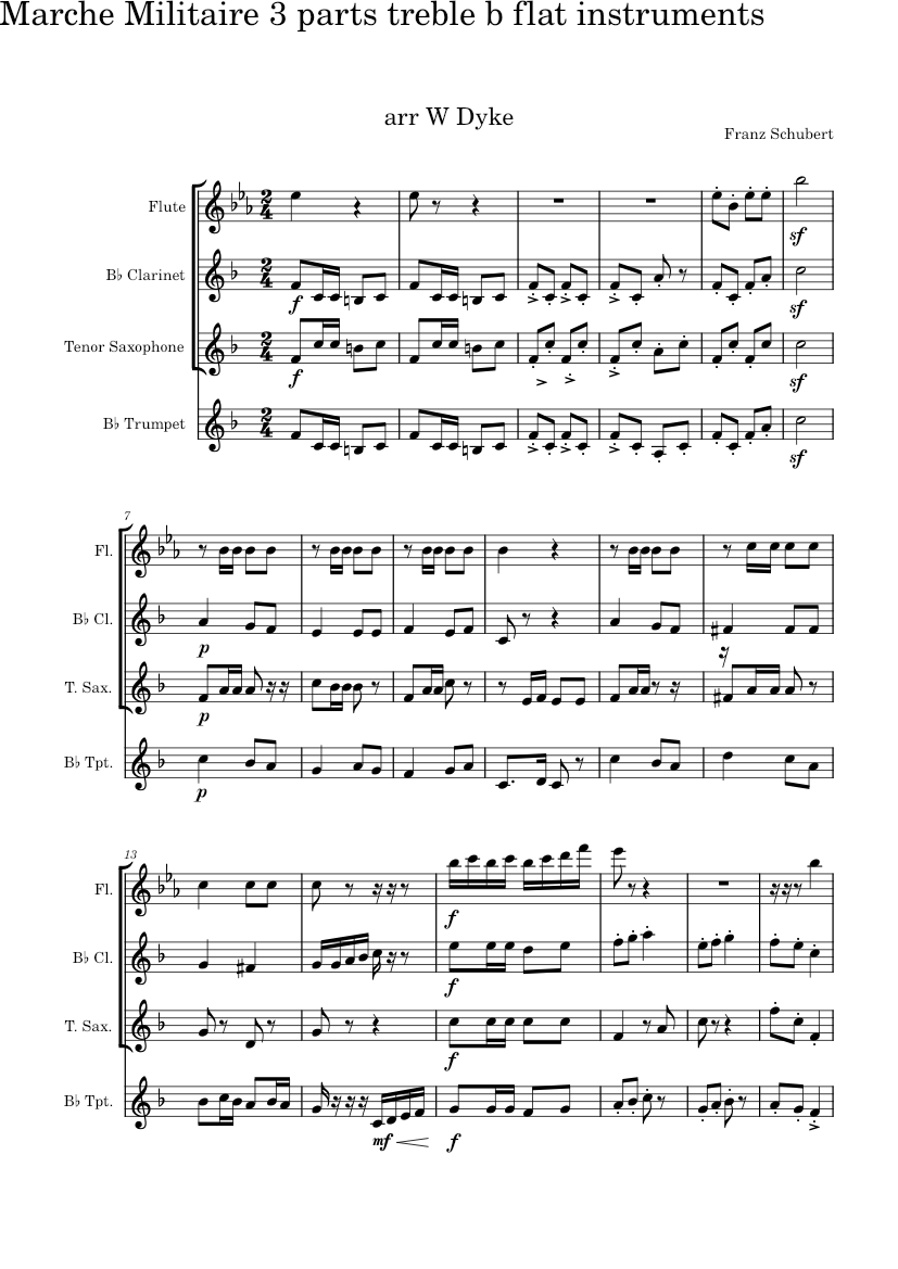 La Marche Militaire Schubert Piano Works