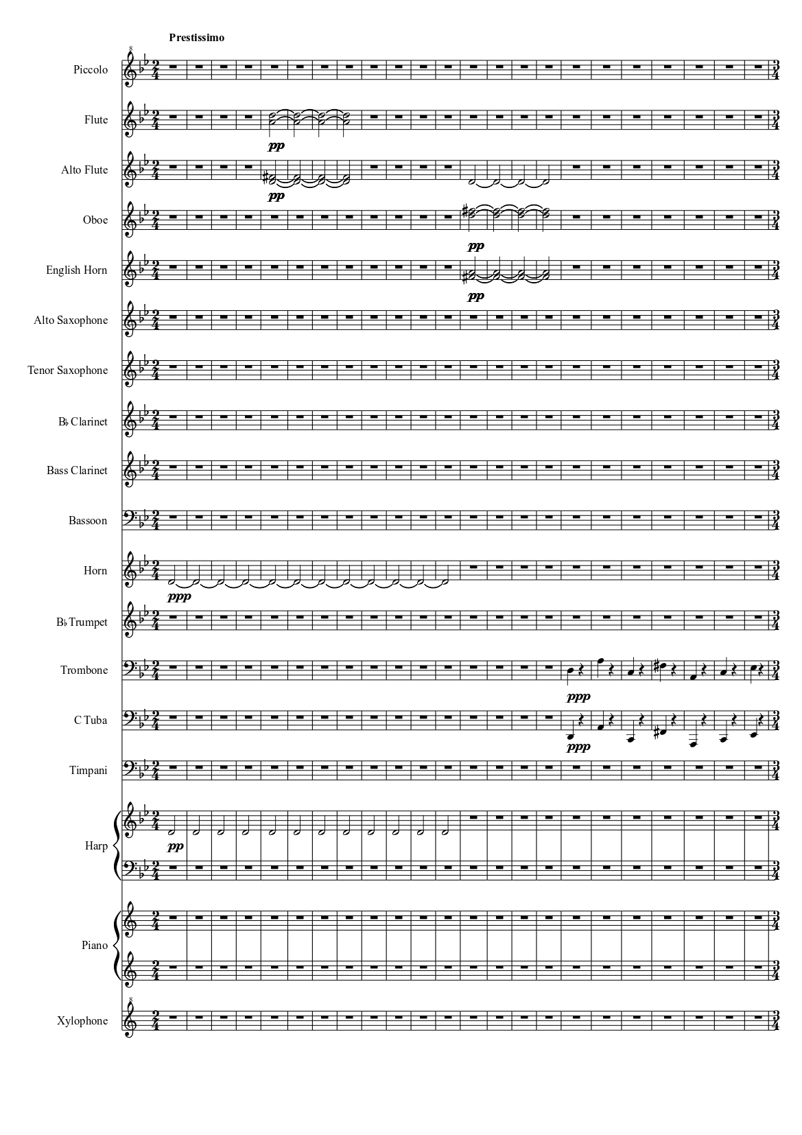 Dance Macabre for Wind-instrument music Sheet music for Piano, Trombone ...
