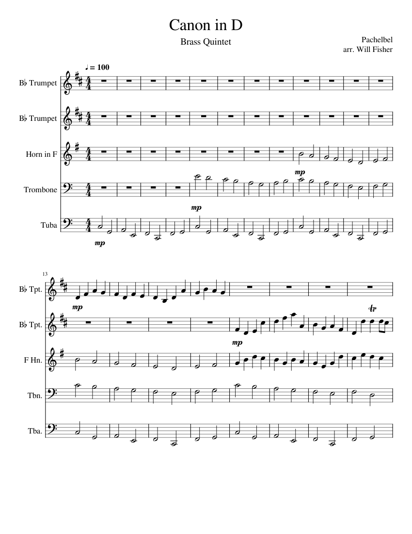 Canon and Gigue in D major P.37