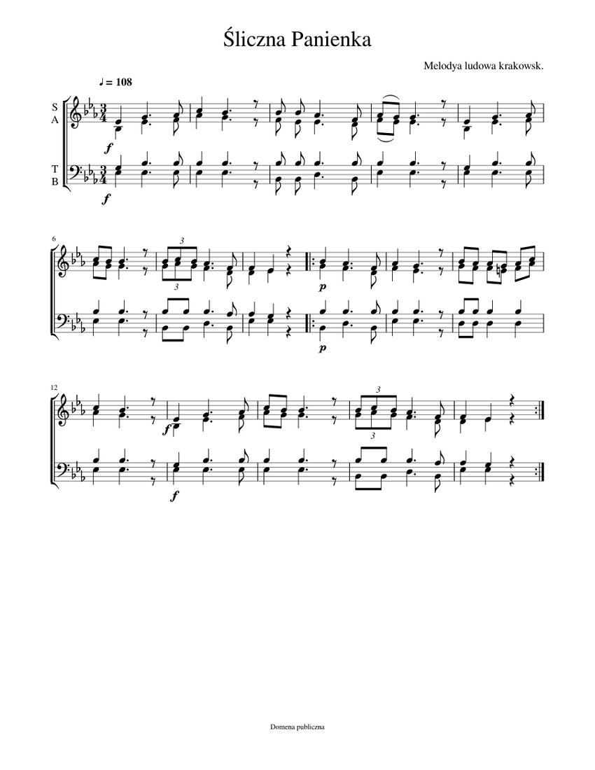 liczna-panienka-sheet-music-for-vocals-choral-musescore
