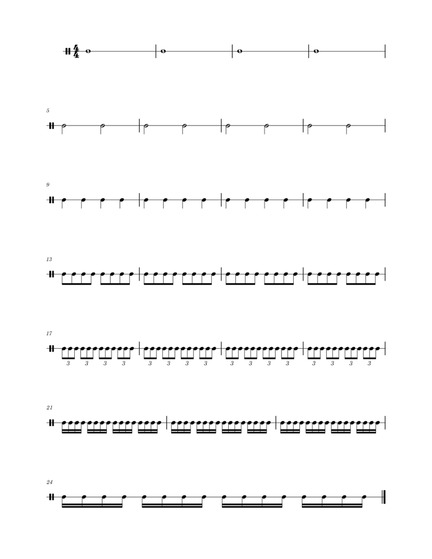 1232 Sheet music for Snare drum (Solo)