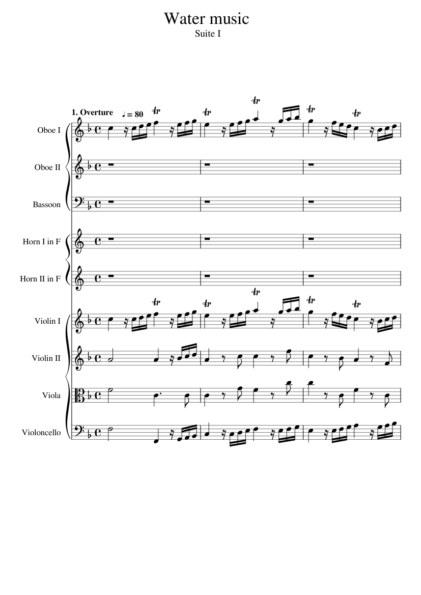 Water Music HWV 348-350