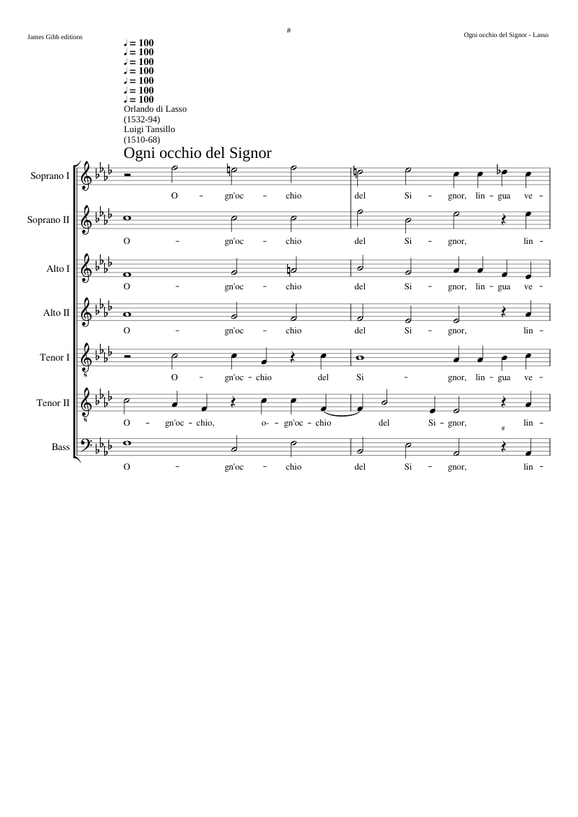 Ogni occhio del Signor