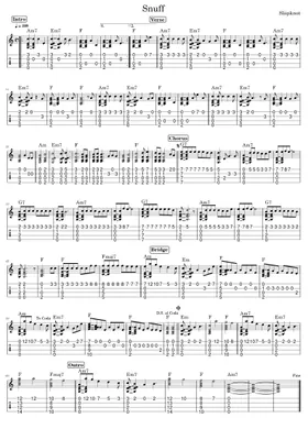 Free Snuff by Slipknot sheet music | Download PDF or print on Musescore.com