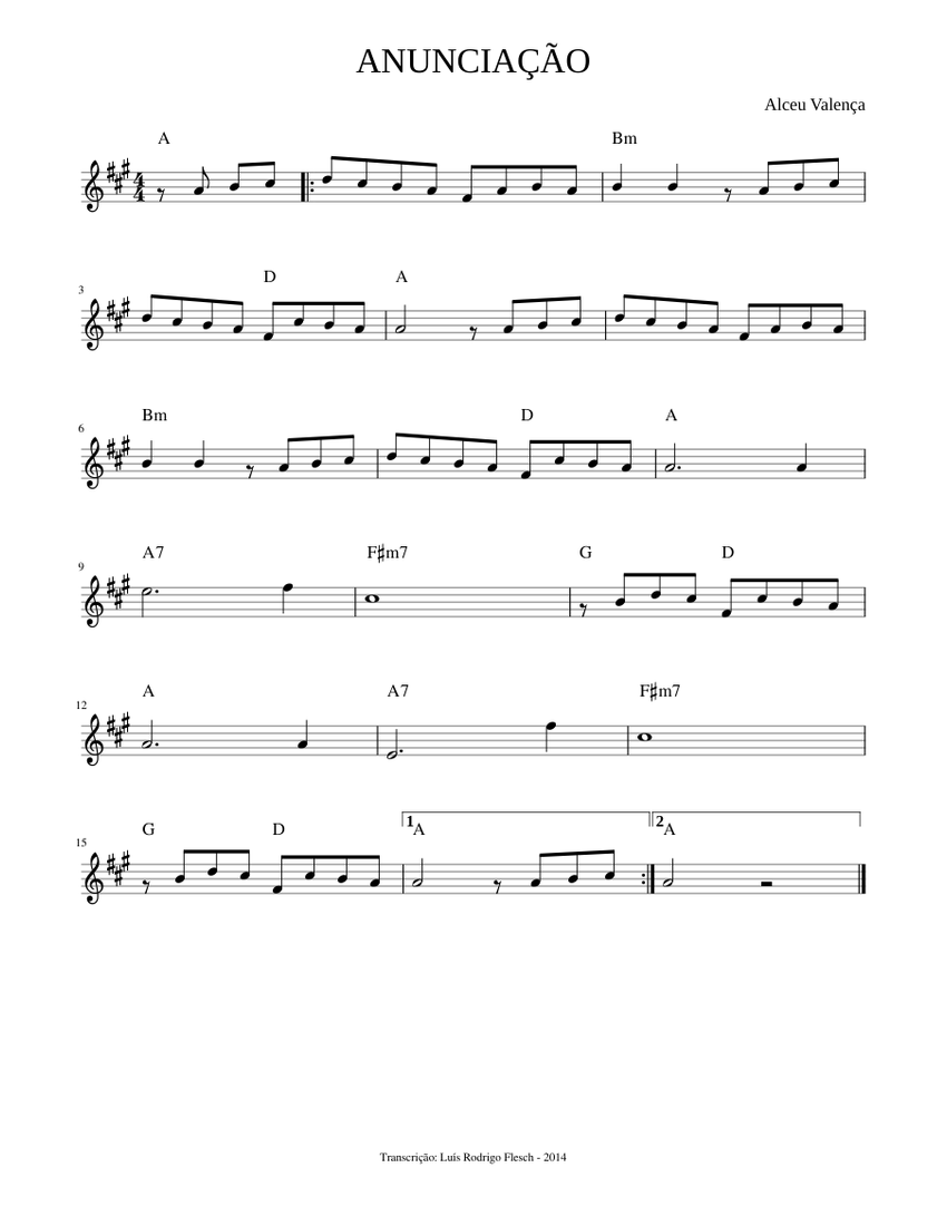 Letra Da Música Anunciação De Alceu Valença
