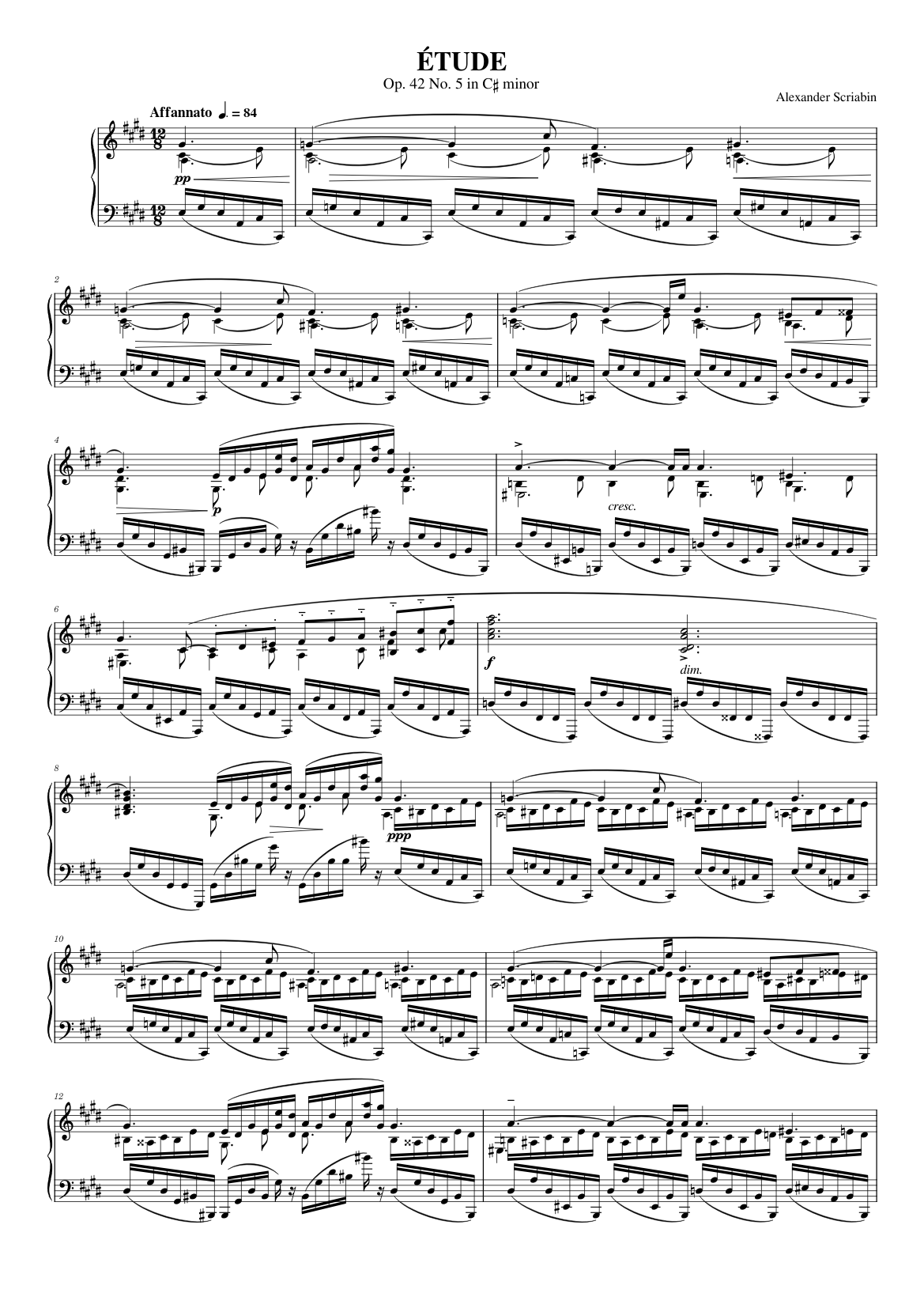 8 Etudes Op.42