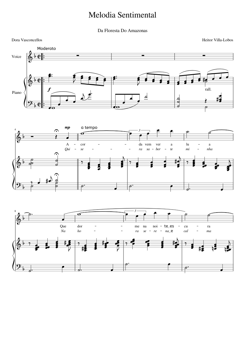 Fa M - Melodia Sentimental arrt H. Villa-Lobos