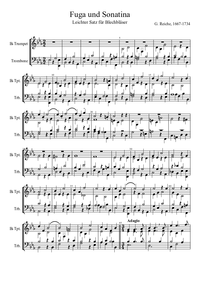 Fuga und Sonatina