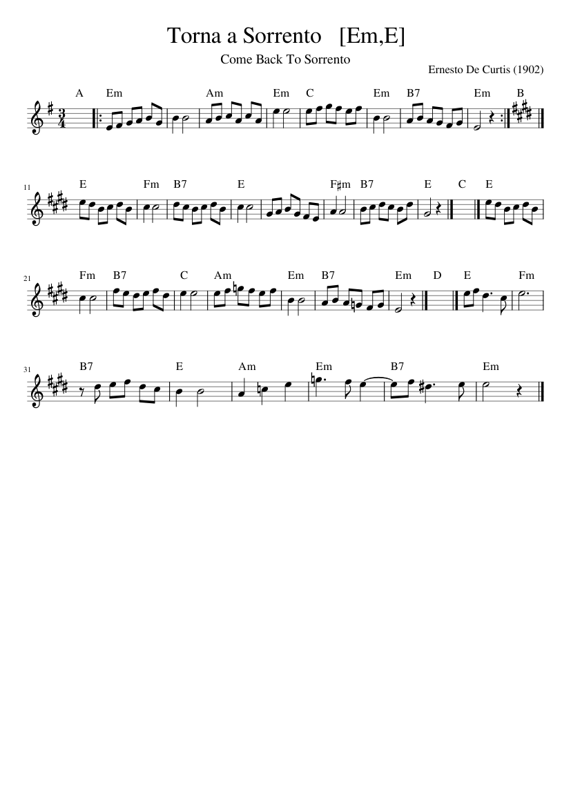 Torna a Sorrento [EmE]