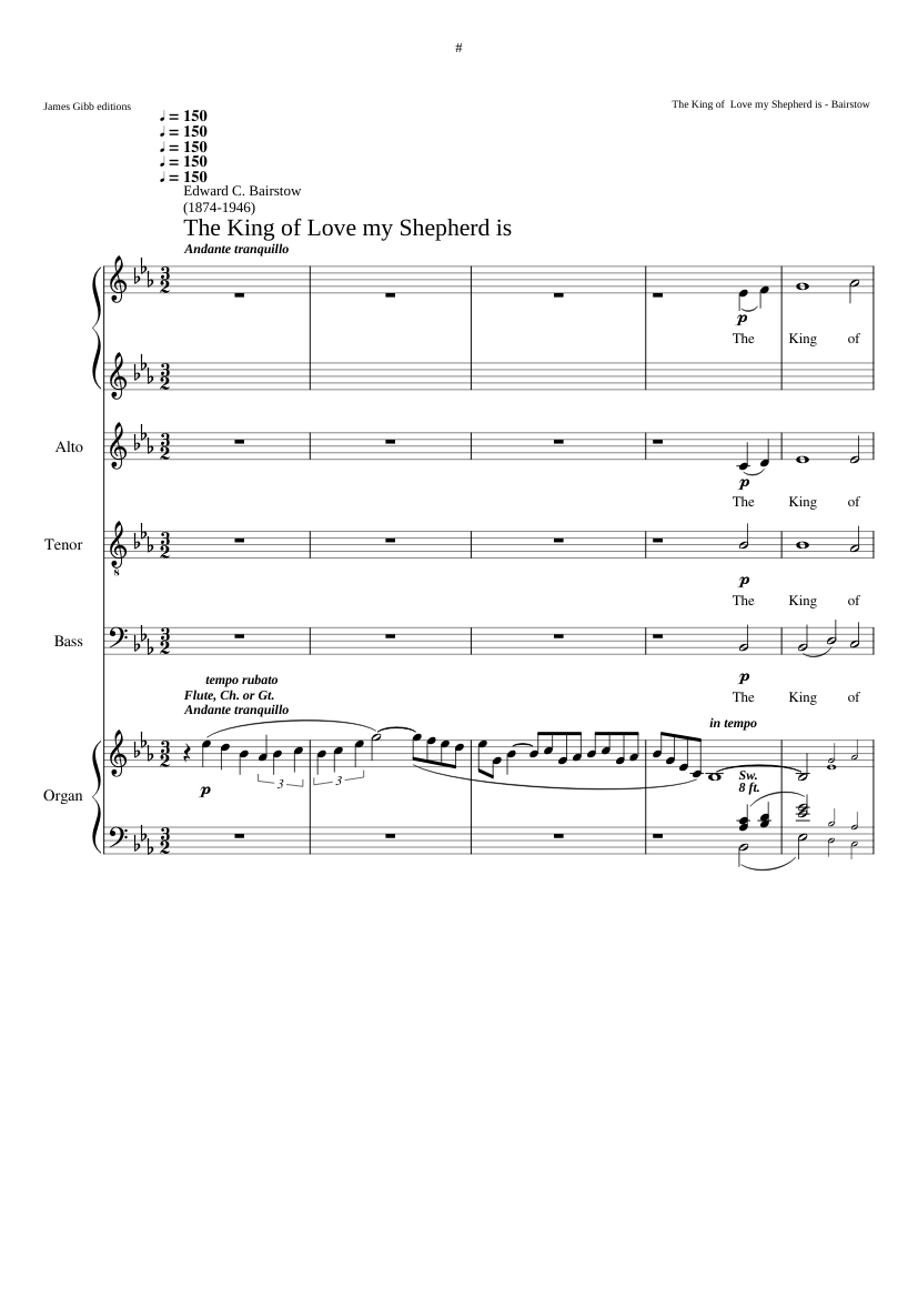 The King of Love my Shepherd is