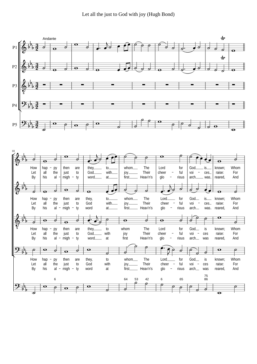 Let all the just to God with joy