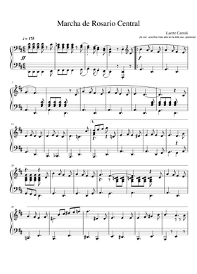 Free Marcha Oficial del Club Atlético Rosario Central by Laerte Carroli  sheet music | Download PDF or print on Musescore.com