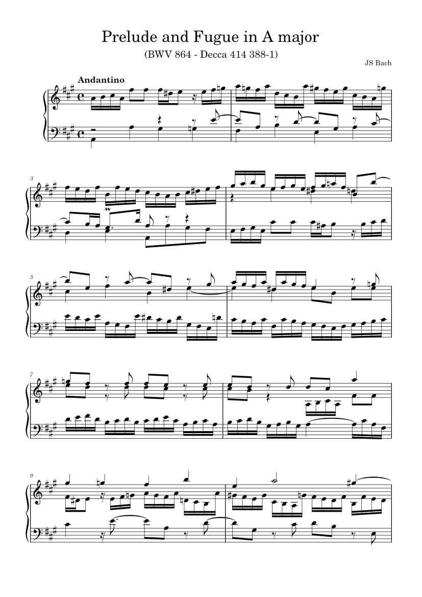Prelude And Fugue In A Major JS Bach Sheet Music For Piano Solo prelude-and-fugue-in-a-major-js-bach-sheet-music-for-piano-solo
