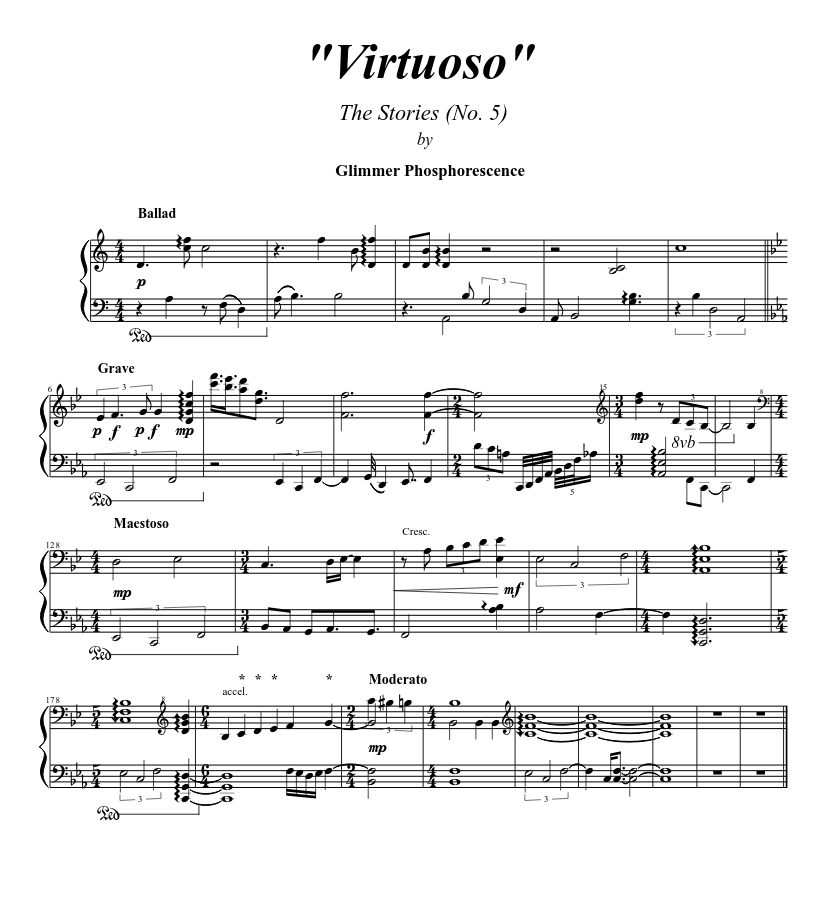 Virtuoso Sheet music for Piano (Solo) | Musescore.com