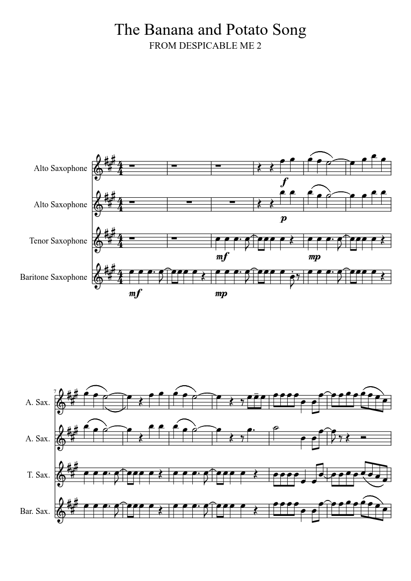 the-banana-and-potato-song-sheet-music-for-saxophone-alto-saxophone